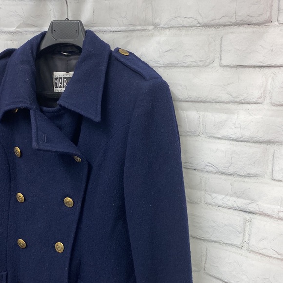 Vintage Double Breasted Military Maxi Coat Women Small Made in Ukraine - Picture 4 of 9